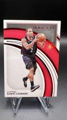 Kawhi Leonard [Red] #39 Basketball Cards 2021 Panini Immaculate Collection Prices