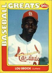 Lou Brock Baseball Cards 1991 Swell Greats Prices