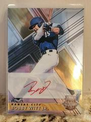 Bobby Witt Jr. [Autograph Status Die Cut Red] Baseball Cards 2019 Panini Elite Extra Edition Prices
