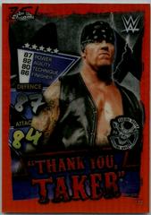 The Undertaker [Orange] Wrestling Cards 2021 Topps Slam Attax Chrome WWE Prices