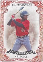 Kristian Robinson Baseball Cards 2021 Onyx Vintage Prices