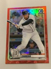 Miguel Cabrera [Red Refractor] #86 Baseball Cards 2020 Bowman Chrome Prices