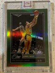 Jerry West [Green] Basketball Cards 2020 Panini One and One Prices
