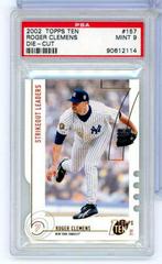 Roger Clemens [Die Cut] Baseball Cards 2002 Topps Ten Prices