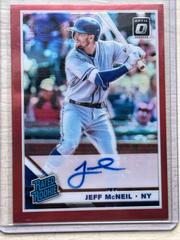 Jeff McNeil [Red] #JM Baseball Cards 2019 Panini Donruss Optic Rated Rookie Signatures Prices