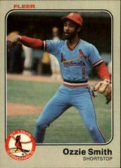 Ozzie Smith #22 Baseball Cards 1983 Fleer Prices