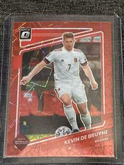Kevin De Bruyne [Optic Red Velocity] Soccer Cards 2021 Panini Donruss Road to Qatar Prices