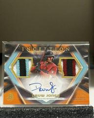 Druw Jones [Orange Foil] #IADR-DJS Baseball Cards 2023 Bowman Inception Autograph Dual Relic Prices