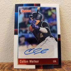 Colton Welker #R88S-CW Baseball Cards 2022 Panini Donruss Optic Retro 1988 Signatures Prices