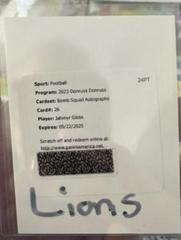 Jahmyr Gibbs [Autograph] #BS-26 Football Cards 2023 Panini Donruss Bomb Squad Prices
