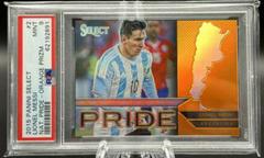 Lionel Messi [Orange Prizm] #2 Soccer Cards 2015 Panini Select National Pride Prices