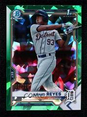 Adinso Reyes [Green Refractor] Baseball Cards 2021 Bowman Sapphire Prices