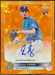George Kirby [Orange] #RA-GK Baseball Cards 2022 Topps Chrome Update Sapphire Rookie Autographs Prices