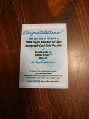 Ronald Acuna Jr. [Gold] #88ASA-RA Baseball Cards 2023 Topps 1988 All Star Autographs Prices