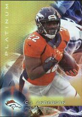 C.J. Anderson [Gold] Football Cards 2015 Topps Platinum Prices