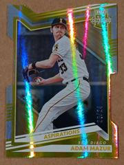 Adam Mazur [Aspirations Die Cut Gold] #53 Baseball Cards 2022 Panini Elite Extra Edition Prices