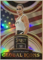 Ronda Rousey [Silver] #21 Wrestling Cards 2023 Panini Select WWE Global Icons Prices