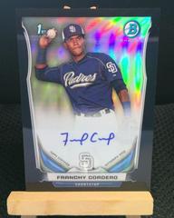 Franchy Cordero [Chrome Black Refractor] #FC Baseball Cards 2014 Bowman Prospect Autograph Prices
