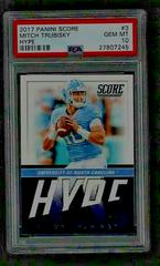 Mitch Trubisky #3 Football Cards 2017 Panini Score Hype Prices