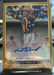 Austin Nola [Gold] Baseball Cards 2022 Topps Chrome Update Autographs Prices