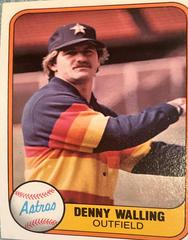 Denny Walling #66 Baseball Cards 1981 Fleer Prices
