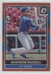 Addison Russell [Red] Baseball Cards 2016 Panini Donruss Optic Prices