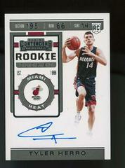 Tyler Herro [Ball Above Shoulder Autograph] #142 Basketball Cards 2019 Panini Contenders Prices