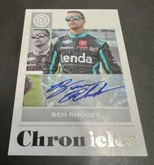 Ben Rhodes [Autograph] #8 Racing Cards 2022 Panini Chronicles Nascar Prices