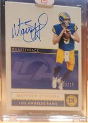 Matthew Stafford [Autograph] #51 Football Cards 2021 Panini Encased Prices
