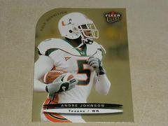 Andre Johnson [Gold Medallion] Football Cards 2003 Ultra Prices