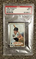 Norm Cash [Hand Cut] #20 Baseball Cards 1964 Bazooka Prices