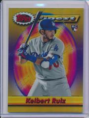 Keibert Ruiz [Gold Refractor] Baseball Cards 2021 Topps Finest Flashbacks Prices