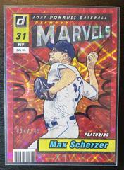 Max Scherzer [Diamond] Baseball Cards 2022 Panini Donruss Marvels Prices