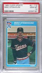 Mike Stenhouse Baseball Cards 1985 Fleer Update Prices
