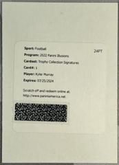 Kyler Murray [Signature] #1 Football Cards 2022 Panini Illusions Prices