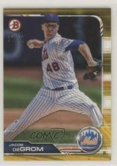 Jacob deGrom [Gold] #100 Baseball Cards 2019 Bowman Prices