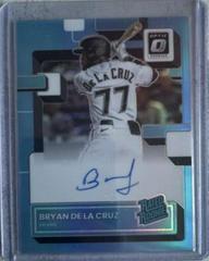 Bryan De La Cruz [Carolina Blue] #RRS-BC Baseball Cards 2022 Panini Donruss Optic Rated Rookie Signatures Prices