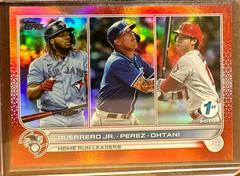 Vladimir Guerrero Jr. , Salvador Perez, Shohei Ohtani [Red] #48 Baseball Cards 2022 Topps 1st Edition Prices