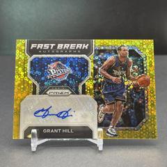 Grant Hill [Gold] #FB-GHP Basketball Cards 2022 Panini Prizm Fast Break Autographs Prices