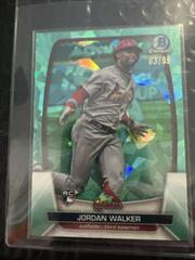 Jordan Walker  [Aqua Variation] #18 Baseball Cards 2023 Bowman Chrome Sapphire Prices