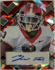 Zamir White [Prismatic Red White Blue] #P-ZW1 Football Cards 2022 Leaf Portrait Metal Draft Prices