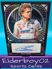 Cole Moore #OS-CM Racing Cards 2022 Panini Chronicles Nascar Obsidian Signatures Prices