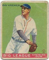Ray Kremer Baseball Cards 1933 Goudey Prices