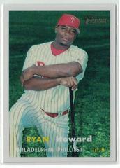 Ryan Howard [Chrome Refractor] #53 Baseball Cards 2006 Topps Heritage Chrome Prices