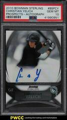 Christian Yelich [Autograph] #BSPCY Baseball Cards 2010 Bowman Sterling Prospects Prices