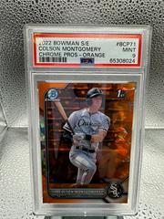 Colson Montgomery [Orange Sapphire] #BCP-71 Baseball Cards 2022 Bowman Chrome Prospects Prices