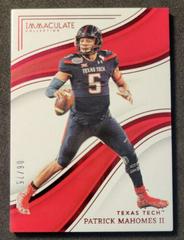 Patrick Mahomes II [Ruby] #38 Football Cards 2023 Panini Immaculate Collection Collegiate Prices