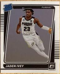 Jaden Ivey #12 Basketball Cards 2022 Panini Chronicles Draft Picks Donruss Optic Rated Rookie Prices