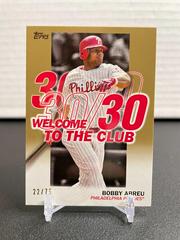 Bobby Abreu [Gold] #WC-24 Baseball Cards 2023 Topps Welcome to the Club Prices
