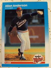 Allan Anderson #533 Baseball Cards 1987 Fleer Prices